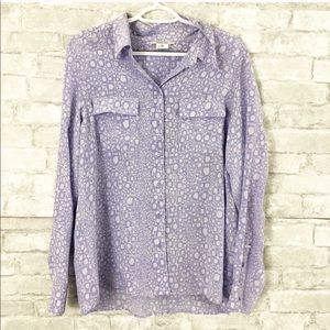 Gerard Darel 100% Silk Button Down Blouse